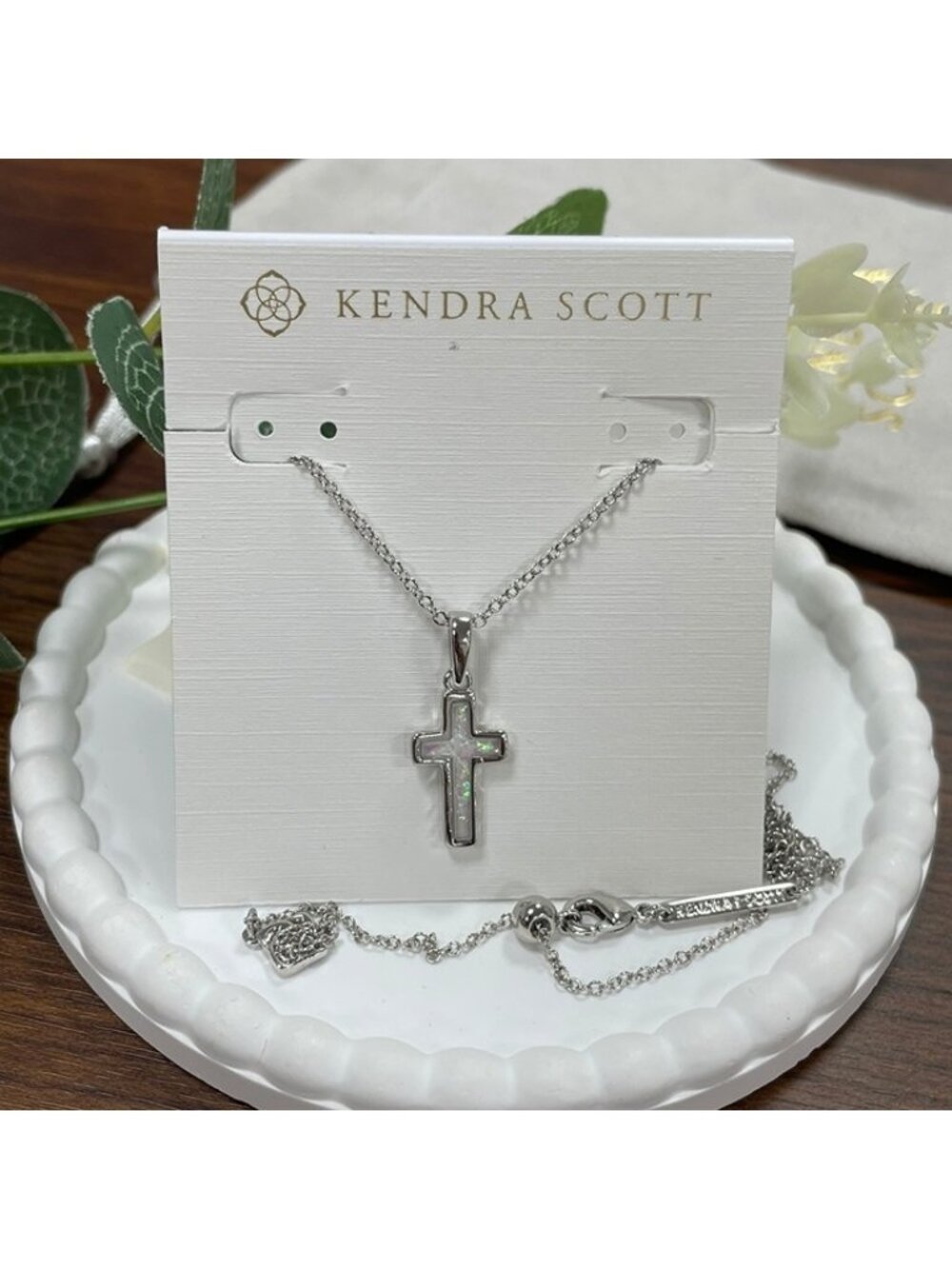 Kendra Scott Silver Cross Necklace